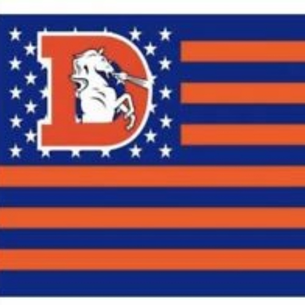 Denver Broncos American 3x5 Foot Flag